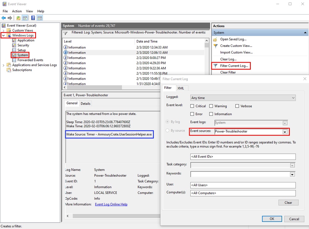 Windows Event Viewer