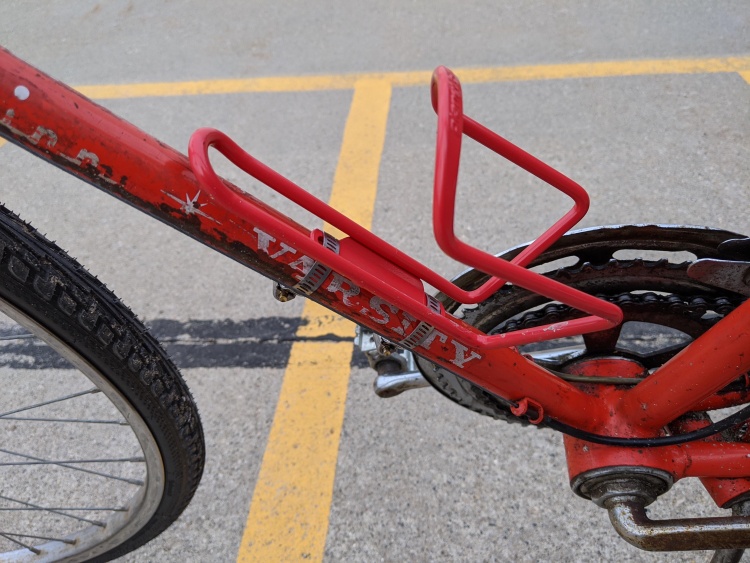 Water bottle cage mounted