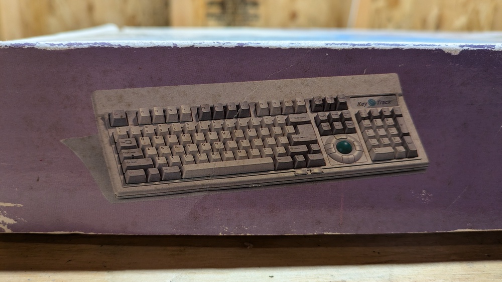 Left front edge of the box