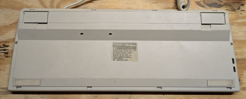 Bottom of the keyboard