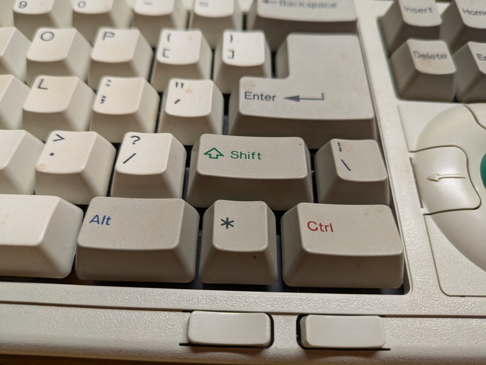 Example of keycap colors