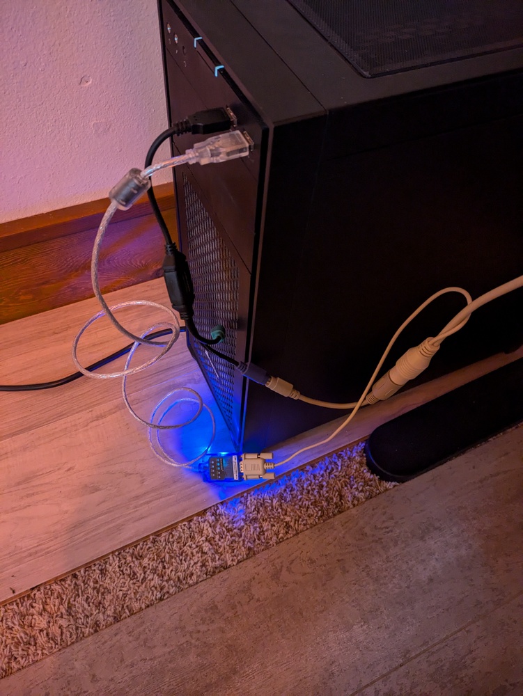 Mess of adapters required to get it to work