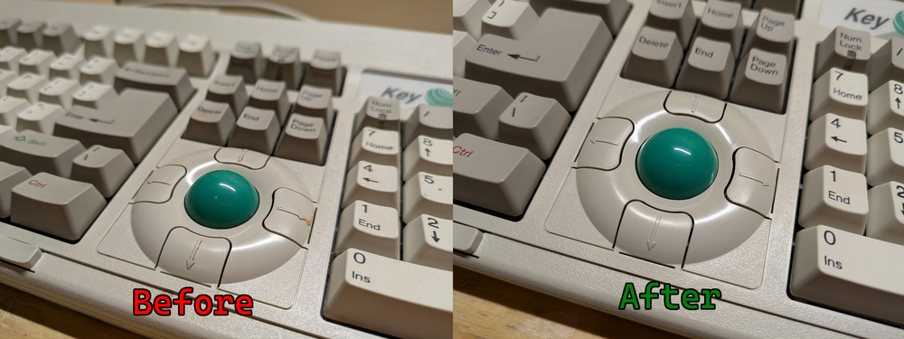 Arrow keys and trackball difference