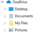 OneDrive sync folders