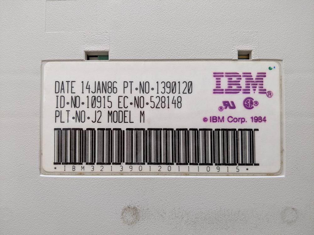 My IBM Model M's birth certificate