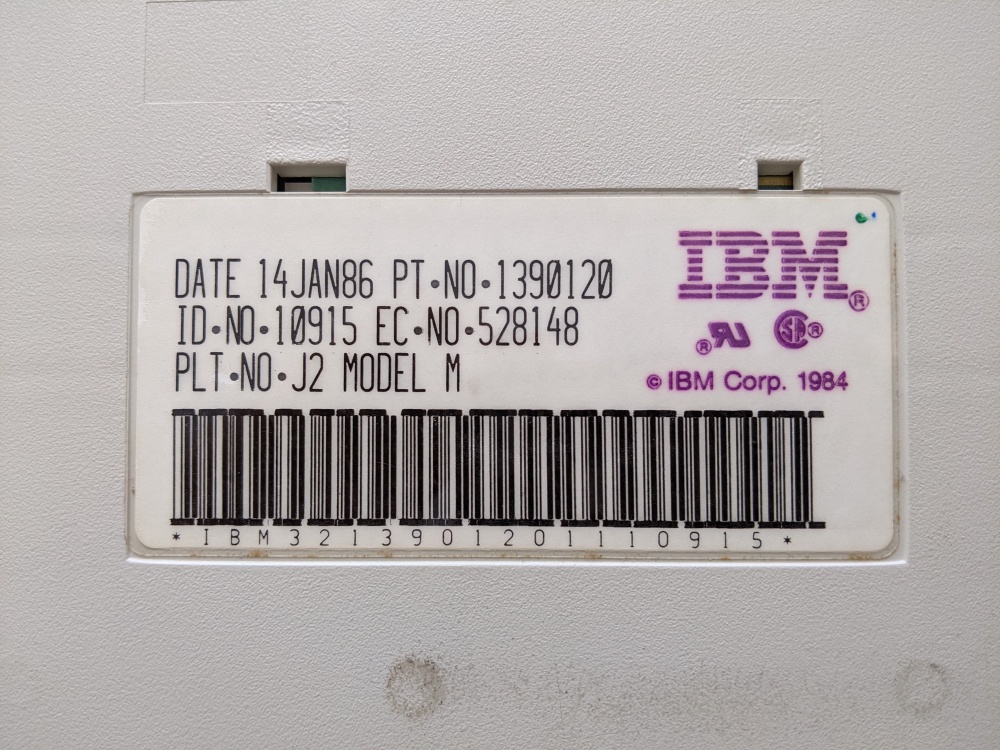 My IBM Model M’s birth certificate