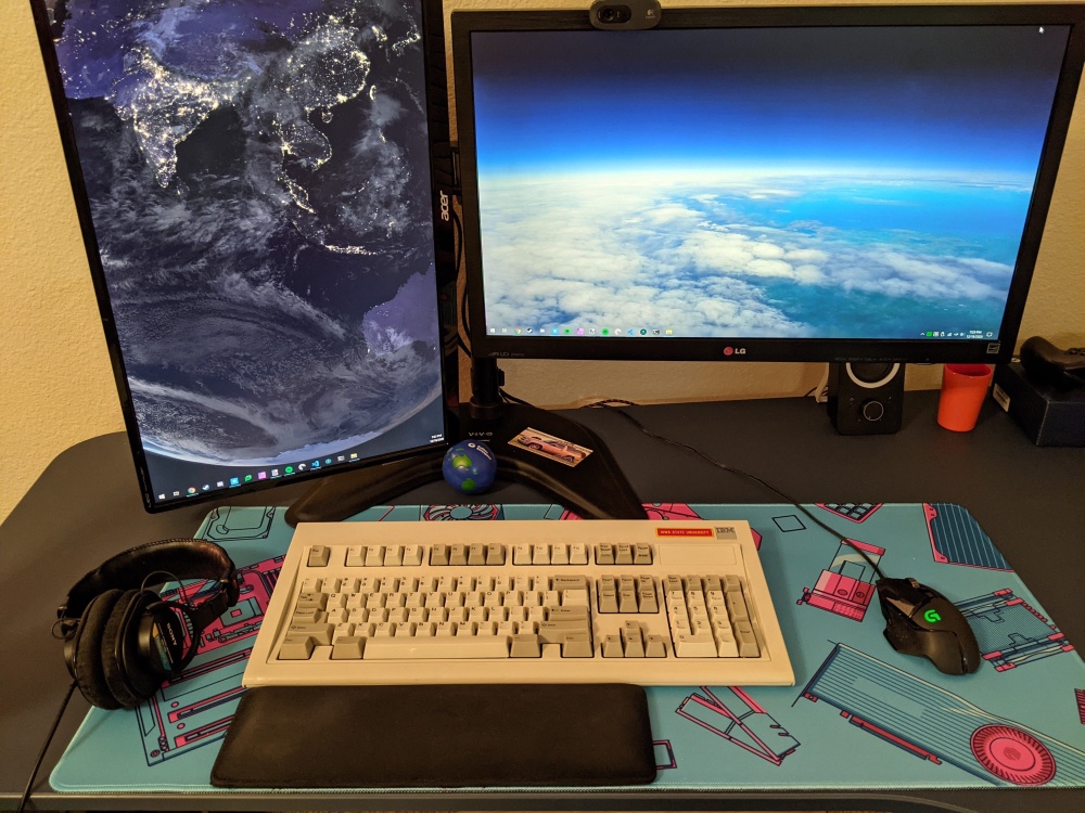 Model M on my desk