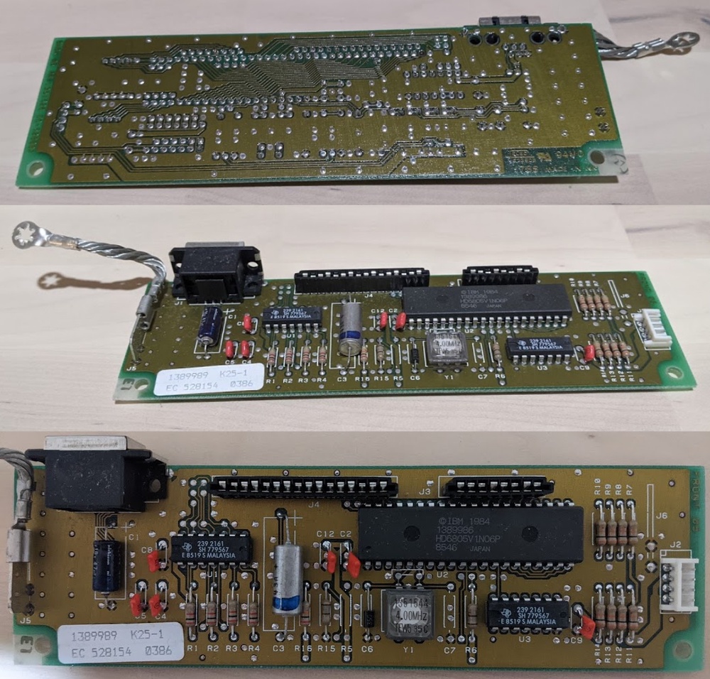 Three photos of the controller PCB