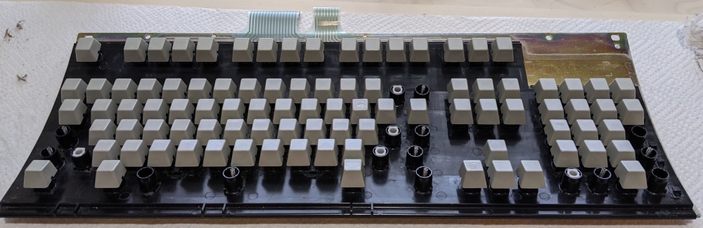 All of the top keycaps removed