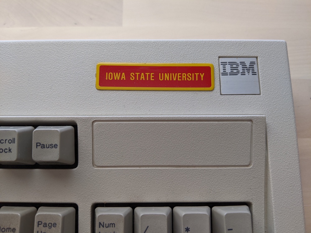 My Model M has no lock lights and a square badge