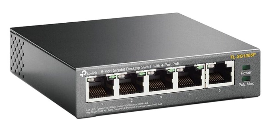 TP-Link 5 Port Gigabit, 4 Port PoE Switch