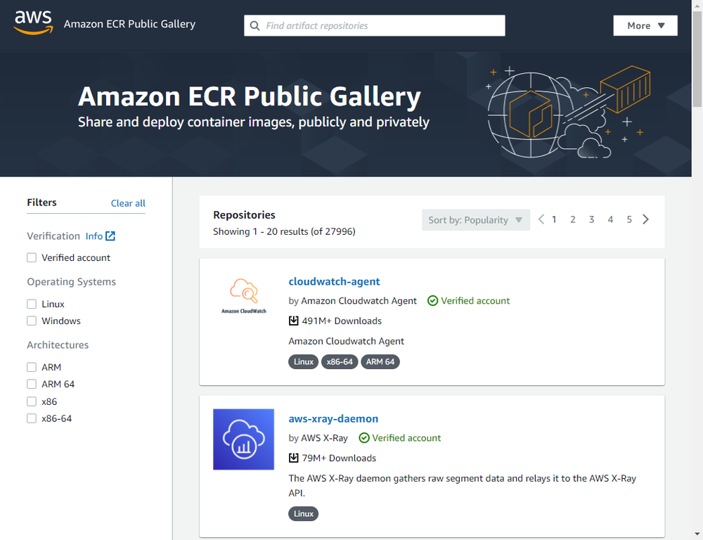 Amazon ECR Public Gallery