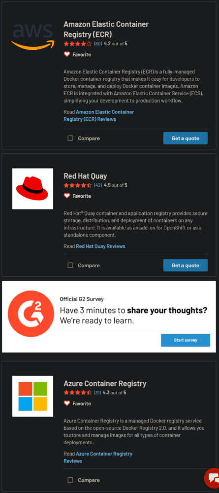 Registry software list