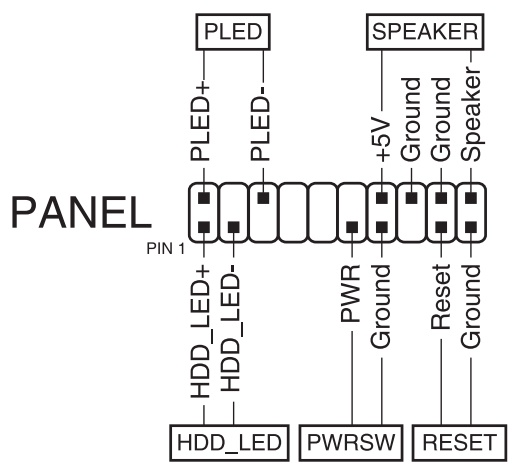 Asus Z97-AR front panel header