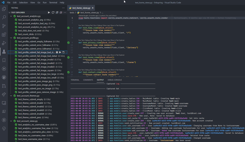 Python Test Explorer VS Code Extension